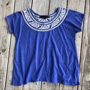 Anthropologie Embroidered Shirt